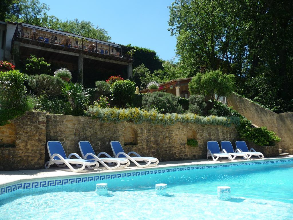 Apartamento Pousterle De Sabran - Piscine & Hammam Exterior foto